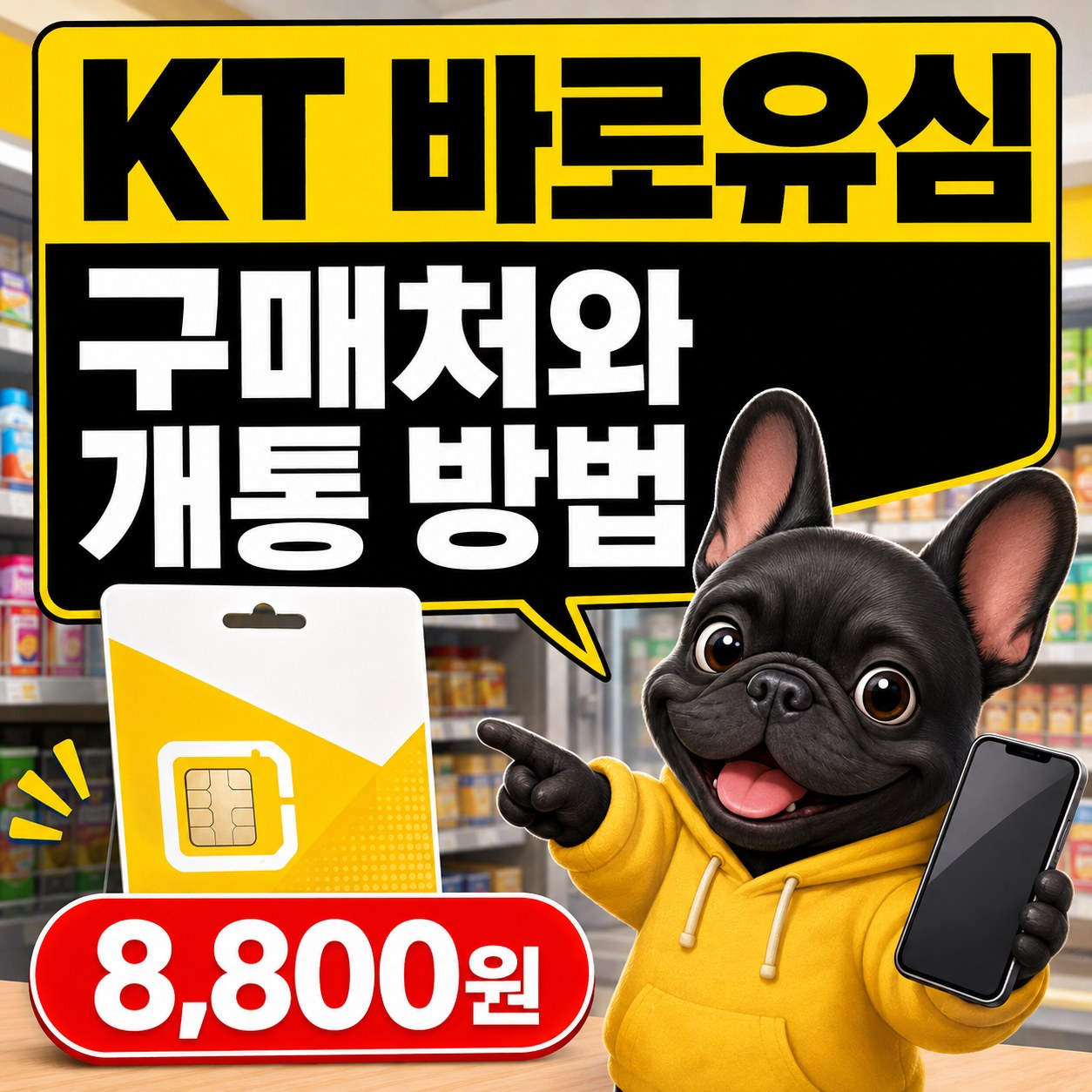 KT 바로유심 구매처와 개통 방법 | 가격 8,800원